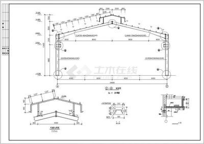 21米跨度鋼結構房屋設計