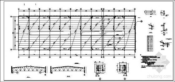 鋼屋架圖紙（多種鋼屋架結構圖紙）