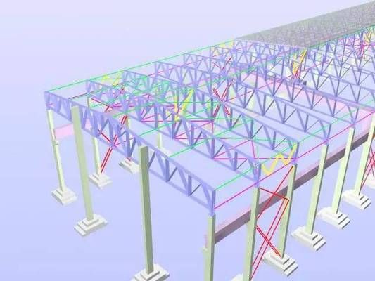 鋼結構廠房簡圖（鋼結構廠房施工流程介紹）