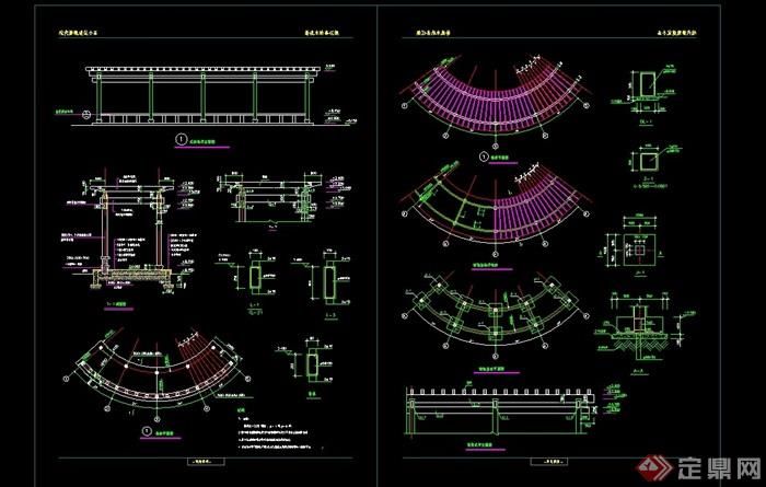 景觀廊架施工圖（景觀廊架施工圖包含哪些內容）