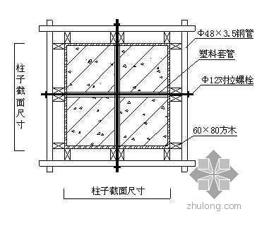 房屋鋼筋柱子結構設計圖